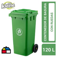 KLEINE WOLKE - Contenedor plástico con tapa 120 litros