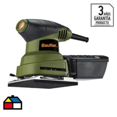 BAUKER - Lijadora palma orbital eléctrica 1/4" 220W