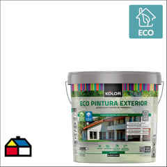 KOLOR - Ecopintura exterior  5 galon blanco mate