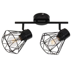 JUST HOME COLLECTION - Barra 2 luces E27 negra