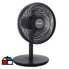 WURDEN - Ventilador de mesa plástico negro 12"