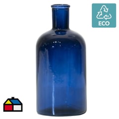 VIDRIOS SAN MIGUEL - Botella retro 19,5 cm azul