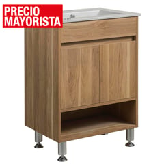 SENSI DACQUA - Mueble Baño con Lavamanos Roble claro 61x85x46.5 cm