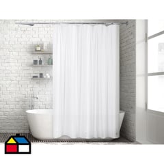 CASA BONITA - Forro cortina de baño 140x200 cm blanco