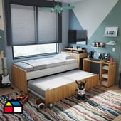 MADERKIT - Cama nido DUBLIN 1 plaza + Muebles