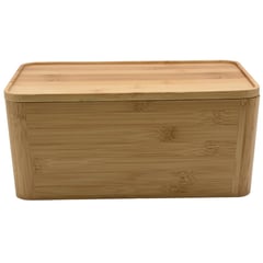 JUST HOME COLLECTION - Caja bambu con tapa 20x28,5x12,5 cm