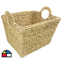 JUST HOME COLLECTION - Canasto fibra tejido 43x35x28,5 cm