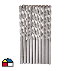 UBERMANN - Pack 10 unidades brocas concreto 6 mm