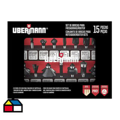 UBERMANN - Set 15 Fresas 1/4"