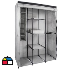 JUST HOME COLLECTION - Closet Tela Gris 106x45x158 cm