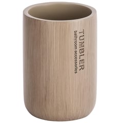 WENKO - Vaso para baño palo Taupe