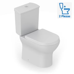 ROCA - Sanitario Two piece a Piso 30,5 cm 6 Litros Atis Perla