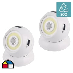 DAIRU - Set 2 linternas Led recargables con sensor