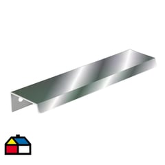 FIXSER - Perfil aluminio148/128 mm anodizado brillo