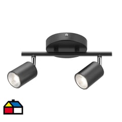 JUST HOME COLLECTION - Barra timo 2 luces GU10 negro