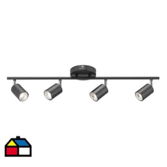 JUST HOME COLLECTION - Barra timo 4 luces GU10 negro