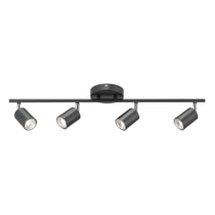 JUST HOME COLLECTION - Barra timo 4 luces GU10 negro