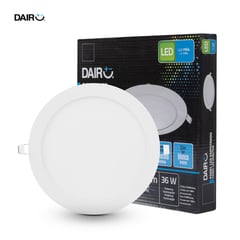 DAIRU - Pack 4 paneles Led empotrados circulares 12W Luz Fría