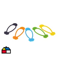 JUST HOME COLLECTION - Set 10 piezas clip de bolso silicona