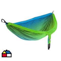 ENO - Hamaca Doble 286x189 cm Verde/azul