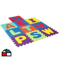 JUST HOME COLLECTION - Alfombra eva letras 30x30 cm 10 piezas