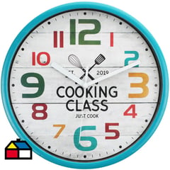 JUST HOME COLLECTION - Reloj cocina words 20 cm