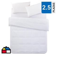 HOMY - Cubrecama Quilt Think Blanco