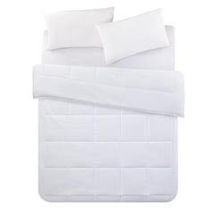 HOMY - Cubrecama Quilt Think Blanco