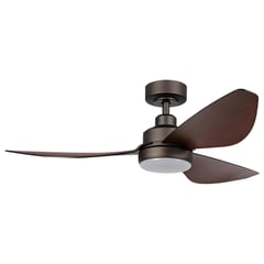 JUST HOME COLLECTION - Ventilador techo led wifi café