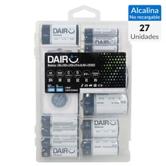 DAIRU - Set de pilas alcalinas AAX14+AAAX8+DX2+CX2+CR2032X4+Batería 9V