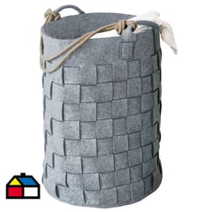 SPIRELLA - Canasto para Ropa Tejito Gris 70 Litros