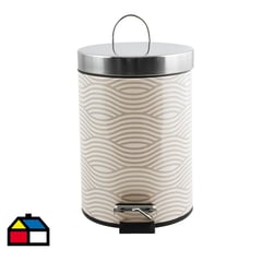 MSV - Papelero 3 litros wave café claro