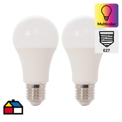 DAIRU - Pack 2 ampolletas led wifi rgb E27 A60