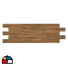 HOLZTEK - Porcelanato 20x100 cm Woody Oak Café 1 m2