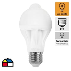 DAIRU - Ampolleta Led Sensor Movimiento 8,5 W E27 Luz Cálida