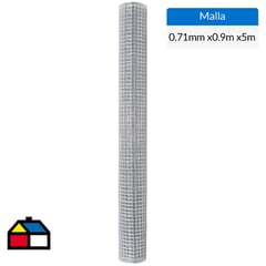 VECTOR - 0.9x5 m Malla 1/2" galvanizada soldada