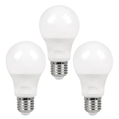 DAIRU - Pack 3 Ampolleta Led A60 12W 1350LM Luz Cálida