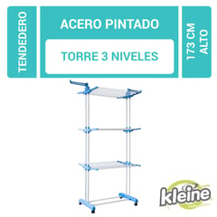 KLEINE WOLKE - Tendedero torre 3 niveles plegable