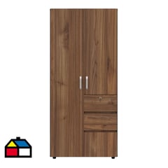 JUST HOME COLLECTION - Closet 2 puertas 2 cajones 90x50x200 cm gales