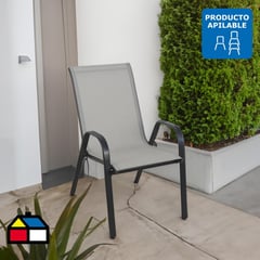 JUST HOME COLLECTION - Silla de terraza sling text crudo