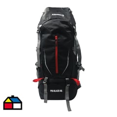 KLIMBER - Mochila camping 65 litros pro black