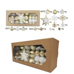 DEAR SANTA - Set 106 adorn arbol dor 16.5cm