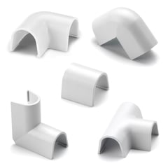 INOFIX - Surtido de Enlaces para Cablefix 5,5x5 mm Blanco