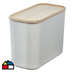 IDESIGN - Recipiente 2,9 litros bioresina tapa madera