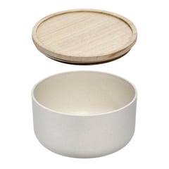 IDESIGN - Recipiente 2,9 litros bioresina tapa madera