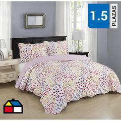 JUST HOME COLLECTION - Cubrecama Quilt Teen Acuarela Girl