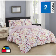 JUST HOME COLLECTION - Cubrecama Quilt Teen Acuarela Girl