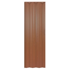 HOLZTEK - Puerta plegable PVC modelo Tivoli color caoba 70x200 cm