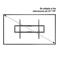 DAIRU - Soporte Fijo TV 75 " Empotrado