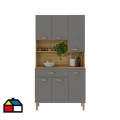 KIT PARANA - Kit Mueble Cocina Apolo Gris 174x91x26 cm